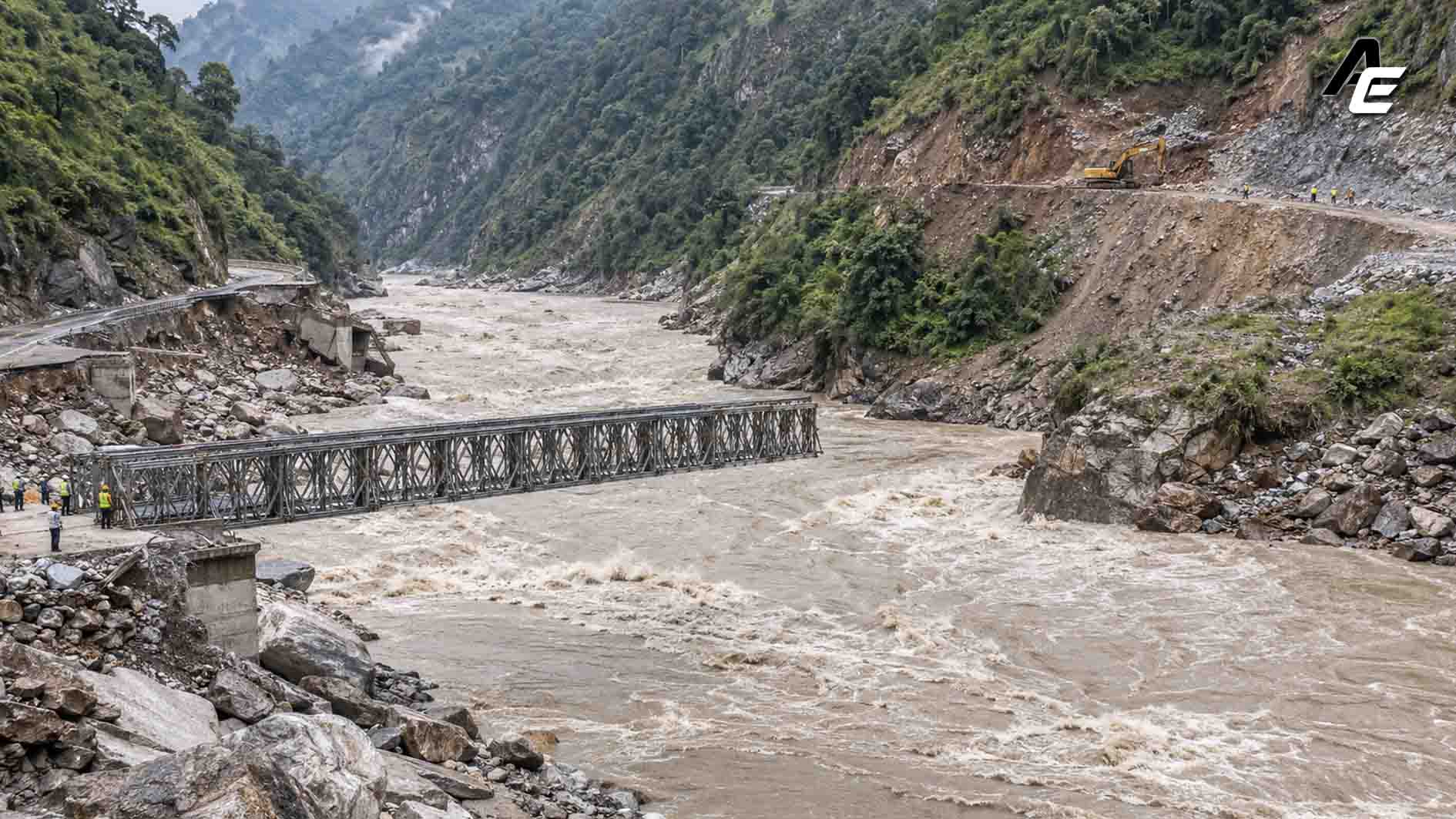 अस्थायी पुलदेखि नयाँ अलाइनमेन्टसम्म, फेरिँदै रसुवागढी पुनर्निर्माणको योजना